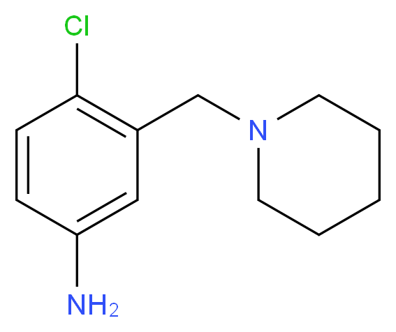 4-chloro-3-(piperidin-1-ylmethyl)aniline_Molecular_structure_CAS_)