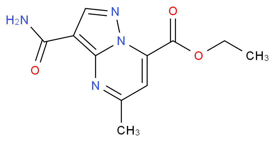 ethyl 3-carbamoyl-5-methylpyrazolo[1,5-a]pyrimidine-7-carboxylate_Molecular_structure_CAS_)
