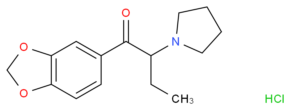 3',4'-(Methylenedioxy)-2-(1-pyrrolidinyl)butyrophenone Hydrochloride _Molecular_structure_CAS_24622-60-4)