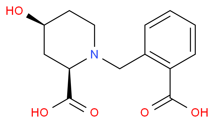 (2R*,4S*)-1-(2-carboxybenzyl)-4-hydroxypiperidine-2-carboxylic acid_Molecular_structure_CAS_)