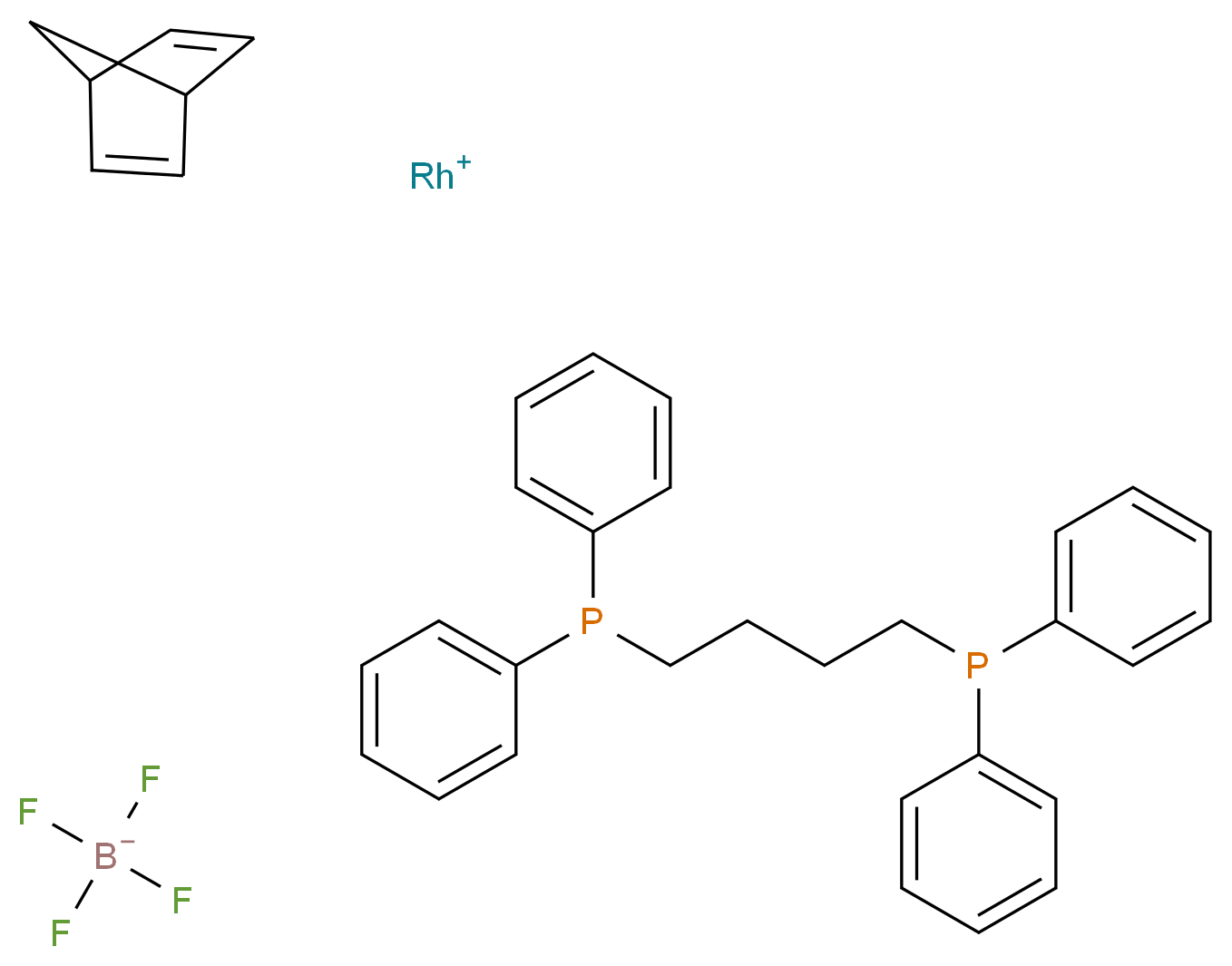 (Bicyclo[2.2.1]hepta-2,5-diene)[1,4-bis(diphenylphosphino)butane]rhodium(I) tetrafluoroborate_Molecular_structure_CAS_82499-43-2)