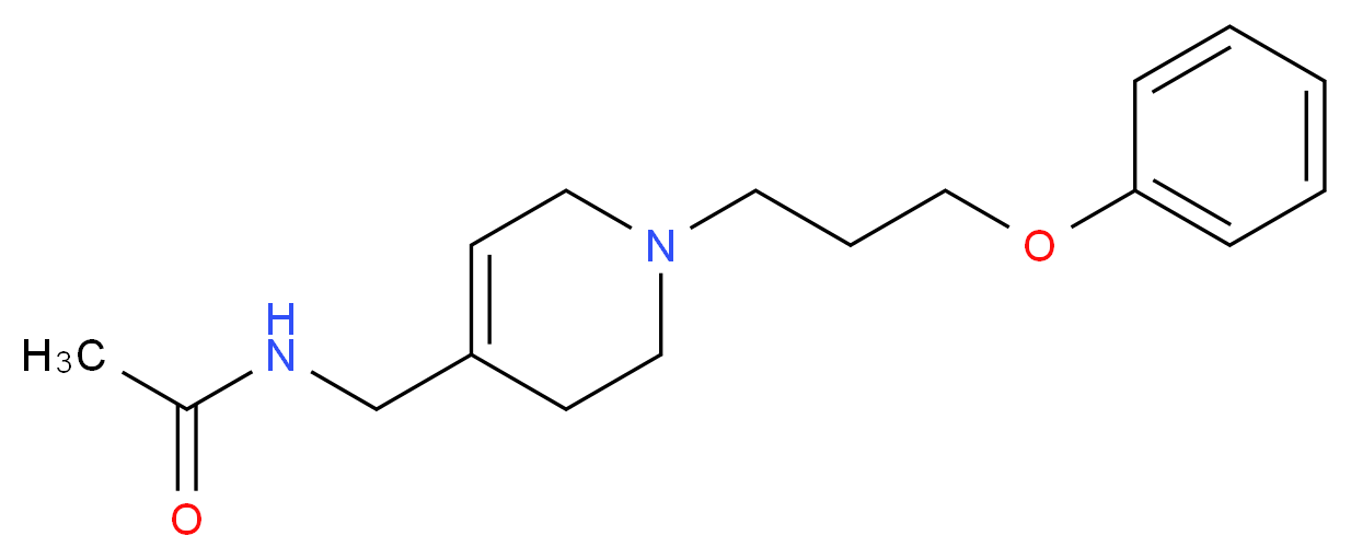 N-{[1-(3-phenoxypropyl)-1,2,3,6-tetrahydropyridin-4-yl]methyl}acetamide_Molecular_structure_CAS_)