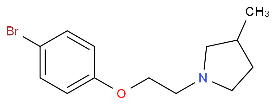 1-[2-(4-bromophenoxy)ethyl]-3-methylpyrrolidine_Molecular_structure_CAS_)