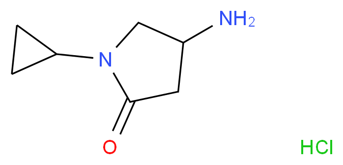 4-amino-1-cyclopropylpyrrolidin-2-one hydrochloride_Molecular_structure_CAS_)