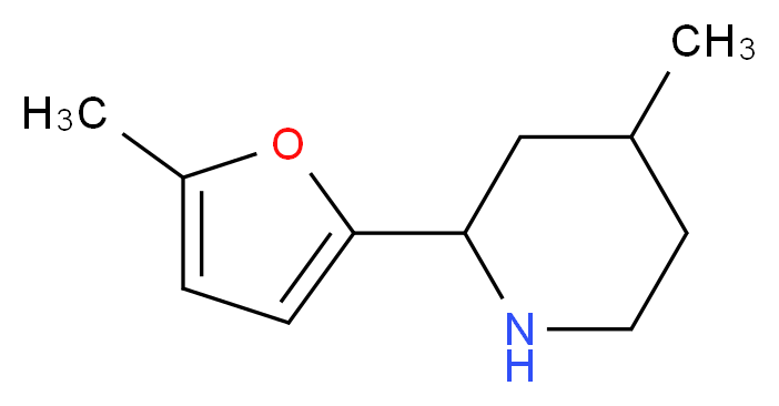 4-methyl-2-(5-methylfuran-2-yl)piperidine_Molecular_structure_CAS_)