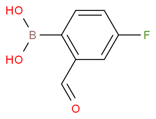 (4-FLUORO-2-FORMYLPHENYL)BORONIC ACID_Molecular_structure_CAS_825644-26-6)