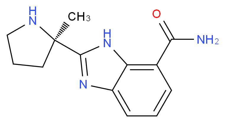 (2R)-2-(7-carbamoyl-1H-benzimidazol-2-yl)-2-methylpyrrolidinium_Molecular_structure_CAS_)