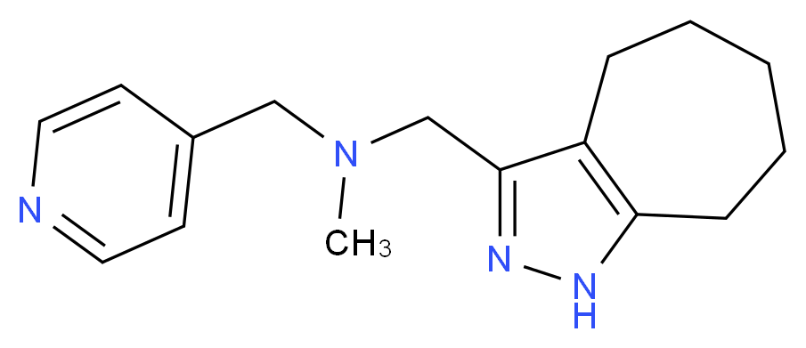 (1,4,5,6,7,8-hexahydrocyclohepta[c]pyrazol-3-ylmethyl)methyl(pyridin-4-ylmethyl)amine_Molecular_structure_CAS_)