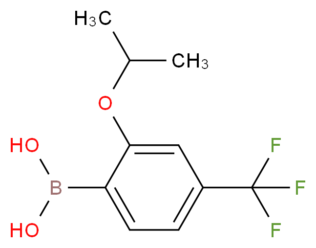 (2-Isopropoxy-4-(trifluoromethyl)phenyl)boronic acid_Molecular_structure_CAS_1072952-21-6)