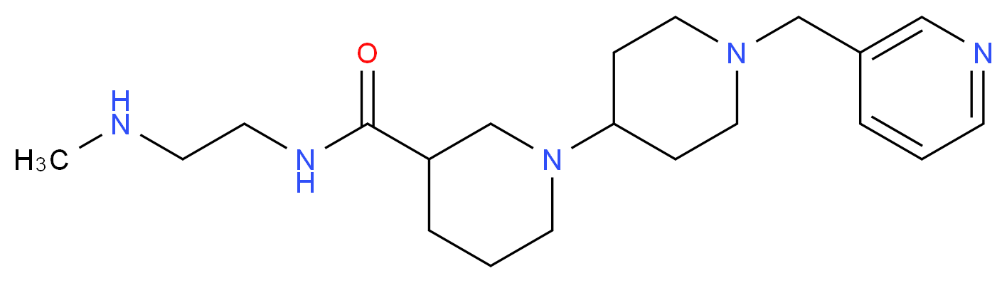 N-[2-(methylamino)ethyl]-1'-(pyridin-3-ylmethyl)-1,4'-bipiperidine-3-carboxamide_Molecular_structure_CAS_)
