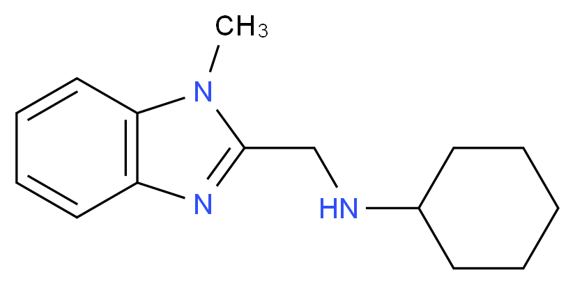 Cyclohexyl-(1-methyl-1H-benzoimidazol-2-ylmethyl)-amine_Molecular_structure_CAS_342385-30-2)