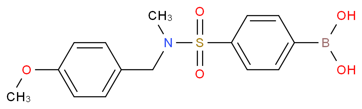 (4-(N-(4-Methoxybenzyl)-N-methylsulfamoyl)phenyl)boronic acid_Molecular_structure_CAS_913835-54-8)
