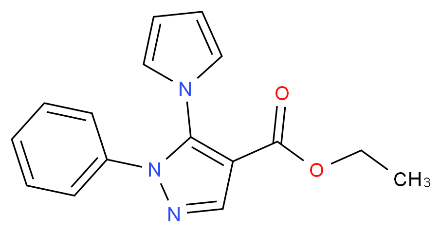 Ethyl 1-phenyl-5-(1H-pyrrol-1-yl)-1H-pyrazole-4-carboxylate_Molecular_structure_CAS_94692-05-4)
