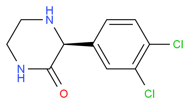 (S)-3-(3,4-DICHLORO-PHENYL)-PIPERAZIN-2-ONE_Molecular_structure_CAS_)