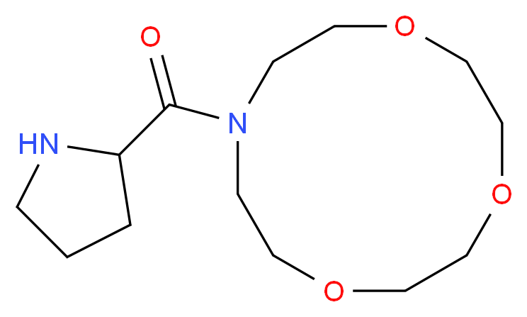 Pyrrolidin-2-yl-(1,4,7-trioxa-10-aza-cyclododec-10-yl)-methanone_Molecular_structure_CAS_436811-22-2)