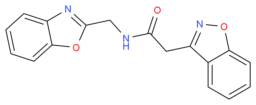 2-(1,2-benzisoxazol-3-yl)-N-(1,3-benzoxazol-2-ylmethyl)acetamide_Molecular_structure_CAS_)