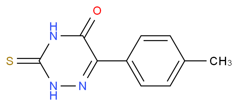 6-(4-methylphenyl)-3-thioxo-3,4-dihydro-1,2,4-triazin-5(2H)-one_Molecular_structure_CAS_27623-05-8)