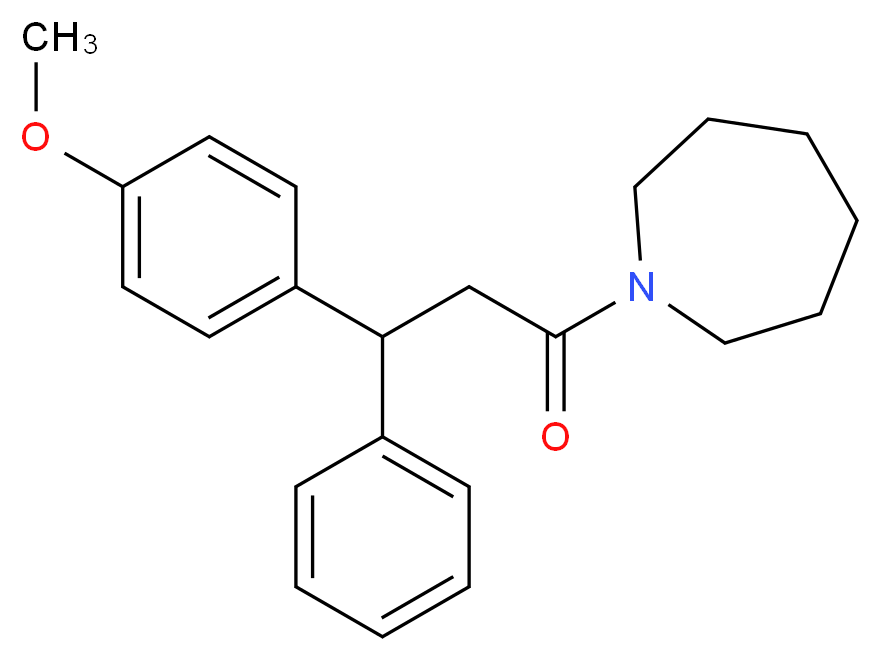 1-[3-(4-methoxyphenyl)-3-phenylpropanoyl]azepane_Molecular_structure_CAS_)