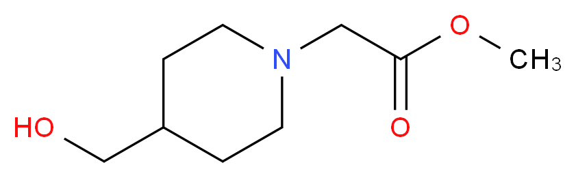 methyl 2-[4-(hydroxymethyl)piperidin-1-yl]acetate_Molecular_structure_CAS_)