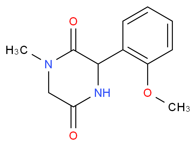 3-(2-methoxyphenyl)-1-methylpiperazine-2,5-dione_Molecular_structure_CAS_)