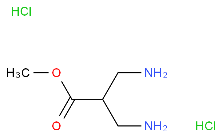 Methyl 3-amino-2-(aminomethyl)propanoate dihydrochloride_Molecular_structure_CAS_440644-06-4)