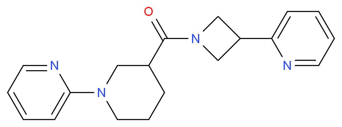 2-{3-[(3-pyridin-2-ylazetidin-1-yl)carbonyl]piperidin-1-yl}pyridine_Molecular_structure_CAS_)
