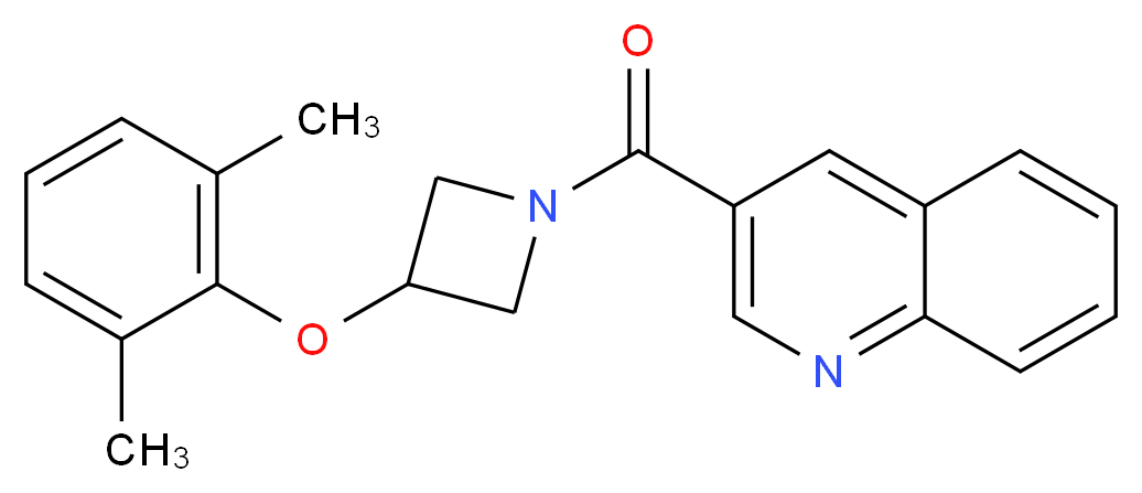 3-{[3-(2,6-dimethylphenoxy)-1-azetidinyl]carbonyl}quinoline_Molecular_structure_CAS_)