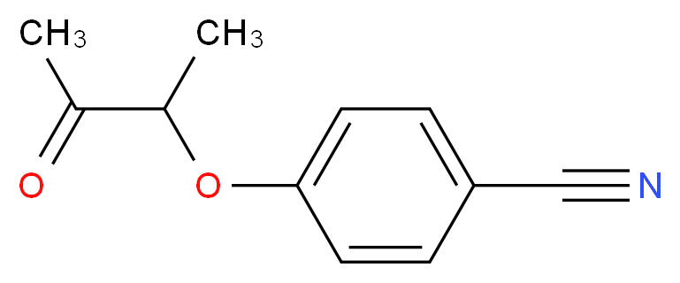 4-(1-Methyl-2-oxopropoxy)benzenecarbonitrile_Molecular_structure_CAS_)
