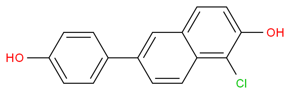 1-CHLORO-6-(4-HYDROXYPHENYL)-2-NAPHTHOL_Molecular_structure_CAS_)