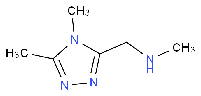 [(4,5-dimethyl-4H-1,2,4-triazol-3-yl)methyl](methyl)amine_Molecular_structure_CAS_)