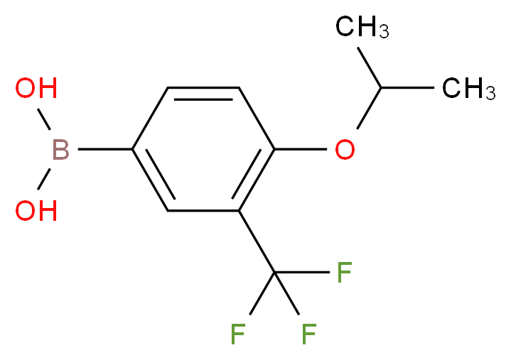 4-Isopropoxy-3-(trifluoromethyl)benzeneboronic acid_Molecular_structure_CAS_)