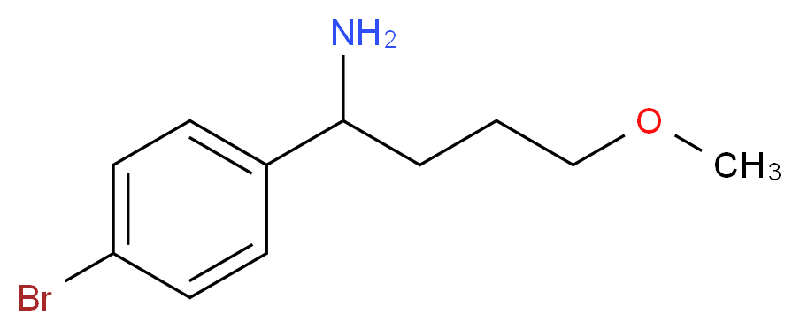 1-(4-bromophenyl)-4-methoxybutan-1-amine_Molecular_structure_CAS_)