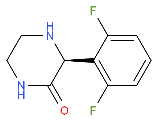 (S)-3-(2,6-DIFLUORO-PHENYL)-PIPERAZIN-2-ONE_Molecular_structure_CAS_)