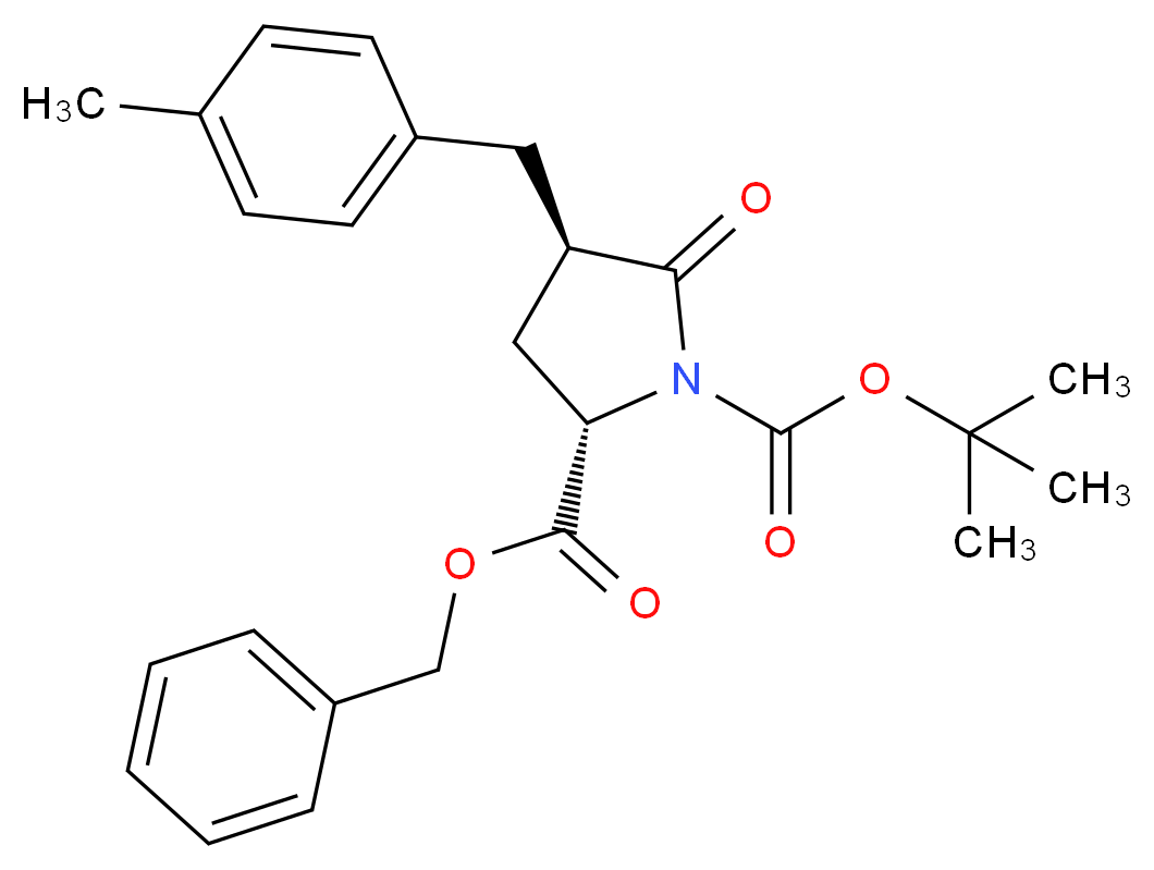 (4R)-Boc-4-(4-methylbenzyl)-Pyr-OBzl_Molecular_structure_CAS_401813-50-1)