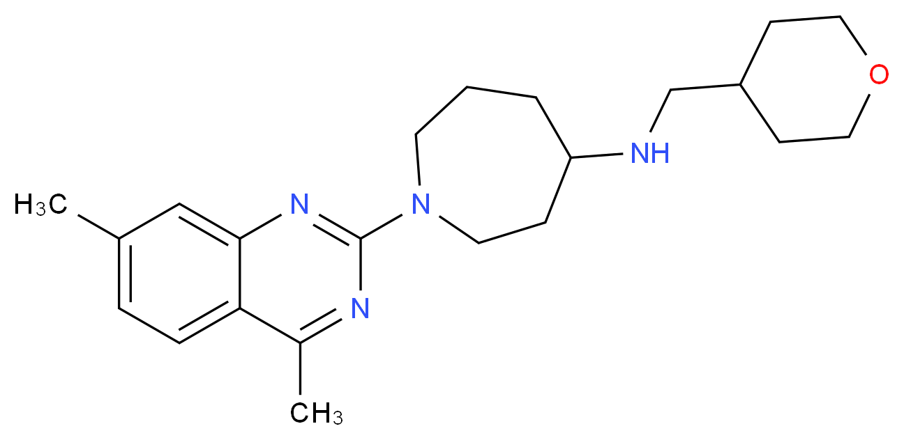 1-(4,7-dimethyl-2-quinazolinyl)-N-(tetrahydro-2H-pyran-4-ylmethyl)-4-azepanamine_Molecular_structure_CAS_)