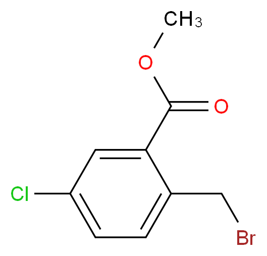 Methyl 2-(bromomethyl)-5-chlorobenzoate_Molecular_structure_CAS_668262-52-0)