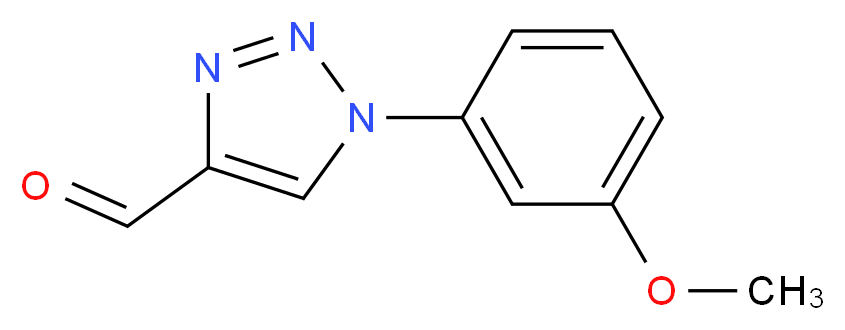 1-(3-METHOXYPHENYL)-1H-1,2,3-TRIAZOLE-4-CARBALDEHYDE_Molecular_structure_CAS_)