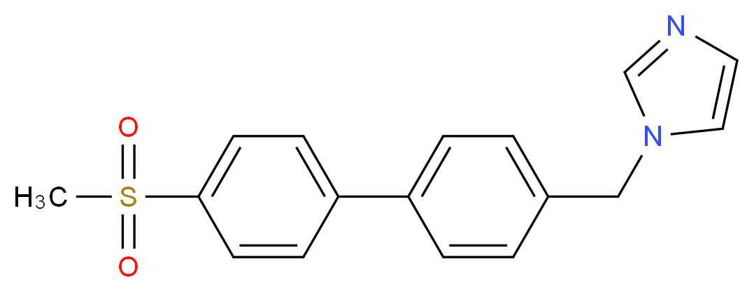 1-{[4'-(methylsulfonyl)biphenyl-4-yl]methyl}-1H-imidazole_Molecular_structure_CAS_)