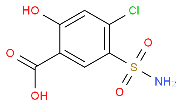 4-Chloro-2-hydroxy-5-sulphamoylbenzoic acid_Molecular_structure_CAS_14556-98-0)