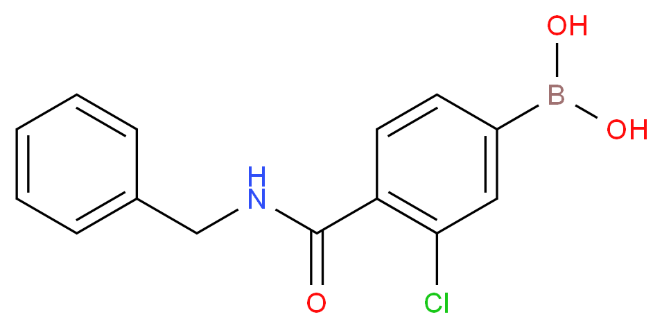 3-CHLORO-4-(N-BENZYLCARBAMOYL)PHENYLBORONIC ACID_Molecular_structure_CAS_850589-42-3)