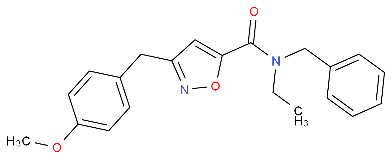 N-benzyl-N-ethyl-3-(4-methoxybenzyl)-5-isoxazolecarboxamide_Molecular_structure_CAS_)