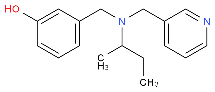 3-{[sec-butyl(pyridin-3-ylmethyl)amino]methyl}phenol_Molecular_structure_CAS_)