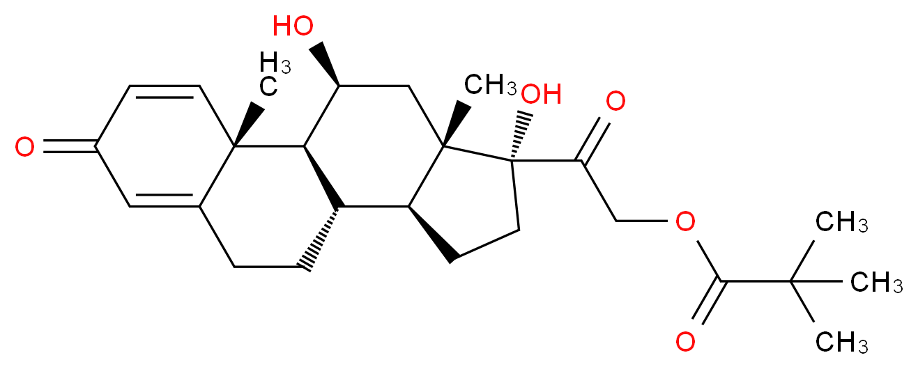 Prednisolone trimethylacetate_Molecular_structure_CAS_1107-99-9)