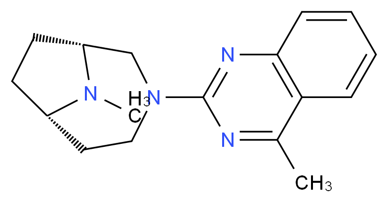 4-methyl-2-[(1R*,6S*)-9-methyl-3,9-diazabicyclo[4.2.1]non-3-yl]quinazoline_Molecular_structure_CAS_)