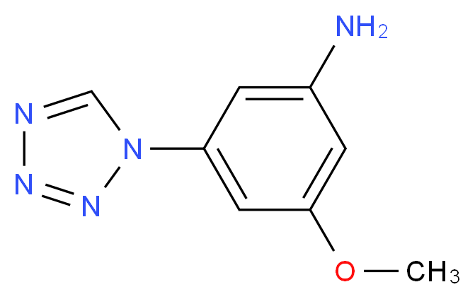 3-Methoxy-5-(1H-tetrazol-1-yl)aniline_Molecular_structure_CAS_883291-48-3)