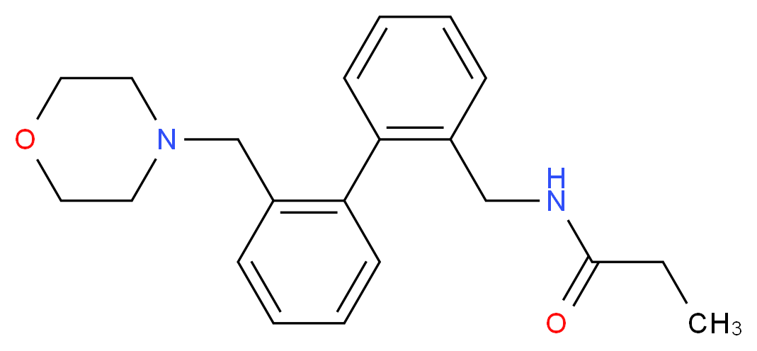 N-{[2'-(morpholin-4-ylmethyl)biphenyl-2-yl]methyl}propanamide_Molecular_structure_CAS_)