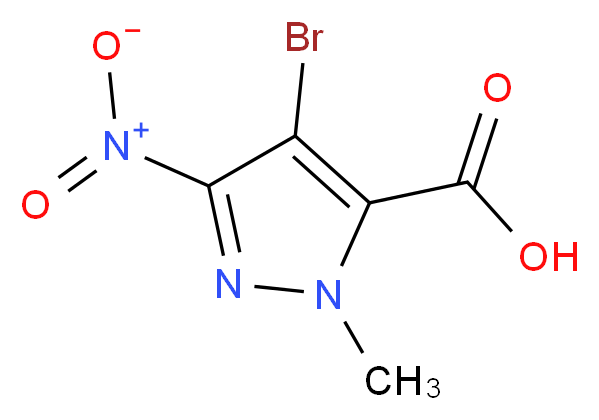 4-bromo-1-methyl-3-nitro-1H-pyrazole-5-carboxylic acid_Molecular_structure_CAS_)