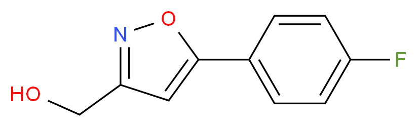 5-(4-Fluorophenyl)isoxazole-3-methanol_Molecular_structure_CAS_640291-97-0)