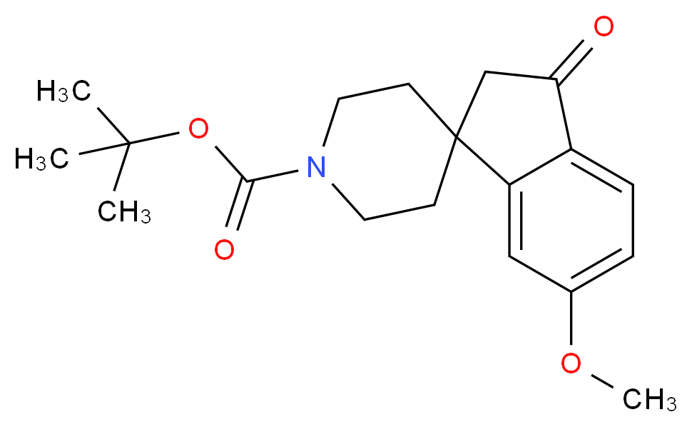 tert-Butyl 6-methoxy-3-oxo-2,3-dihydrospiro-[indene-1,4'-piperidine]-1'-carboxylate_Molecular_structure_CAS_910442-59-0)