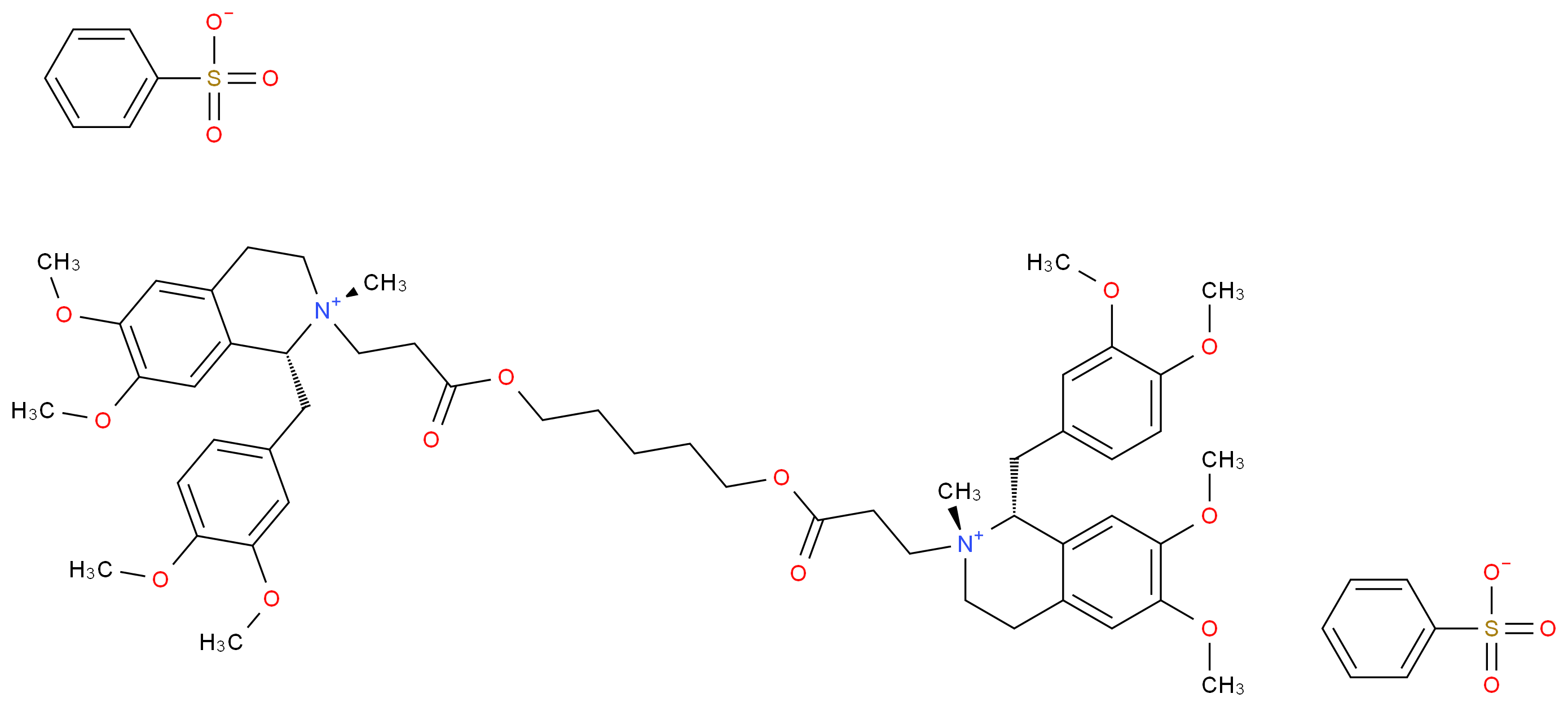 Cisatracurium besylate (Nimbex)_Molecular_structure_CAS_96946-42-8)